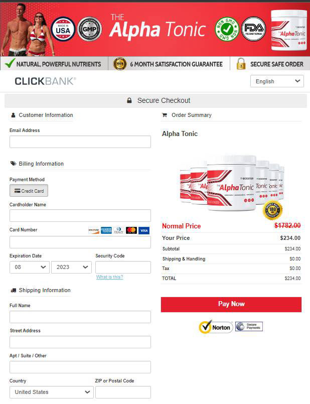 Alpha Tonic - Secure checkout